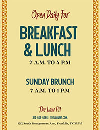 Breakfast Flyer