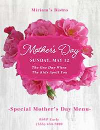 Mother's Day Flyer